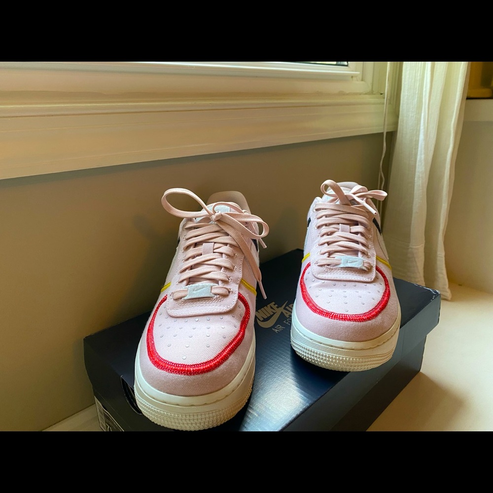 Women’s Pink recycled Air Force 1’s